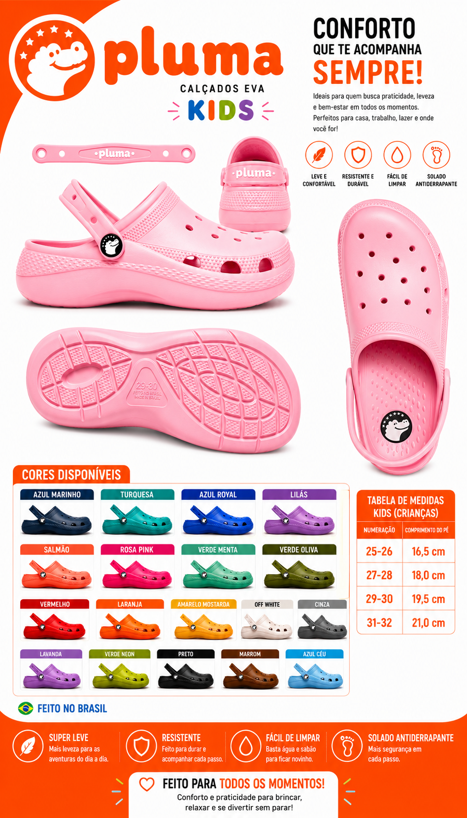 PLUMA CALCADO KIDS UNISSEX